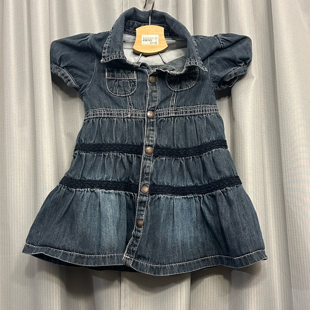Paper Denim & Cloth 18m denim dress EUC 100% cotton made in Pakistan 122